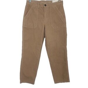 American Eagle *NEW*‎ Women's 4 SHORT Super Stretch Corduroy Beige Khaki Pants